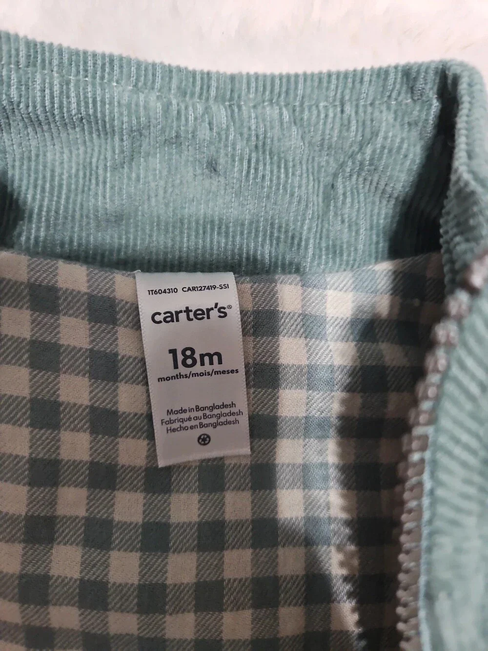 Carter's Corduroy Vest 18m